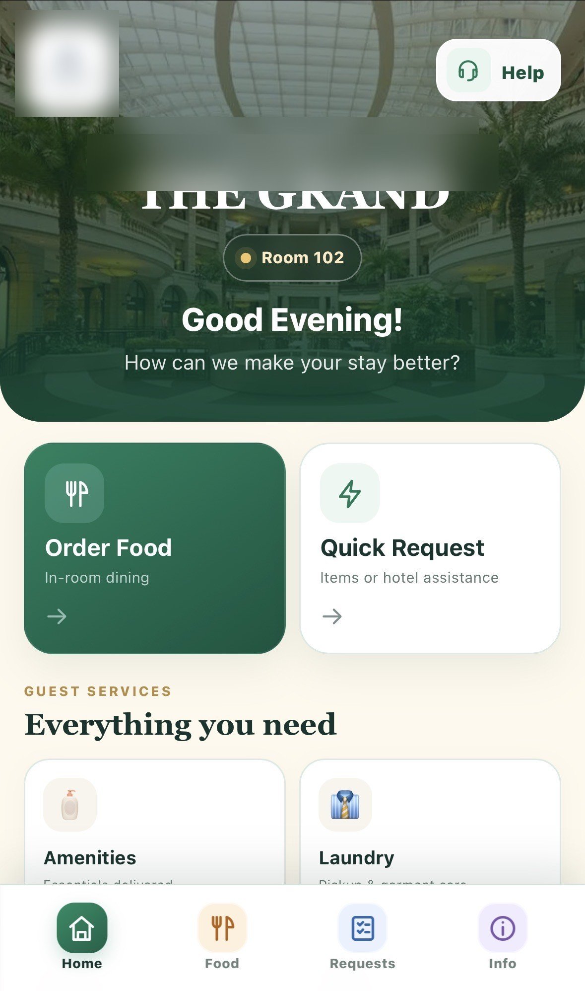Hotel guest experience hub
